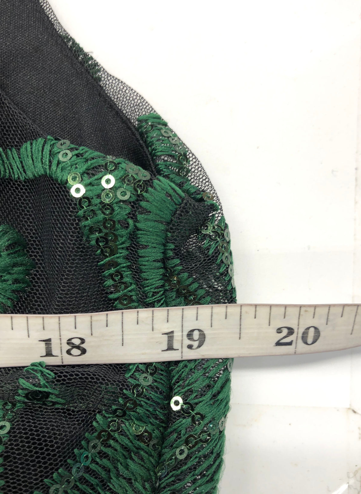 Lane Bryant Women's Green Black Sequin Embroidered Mesh Cocktail Dress Sz 16 NWT