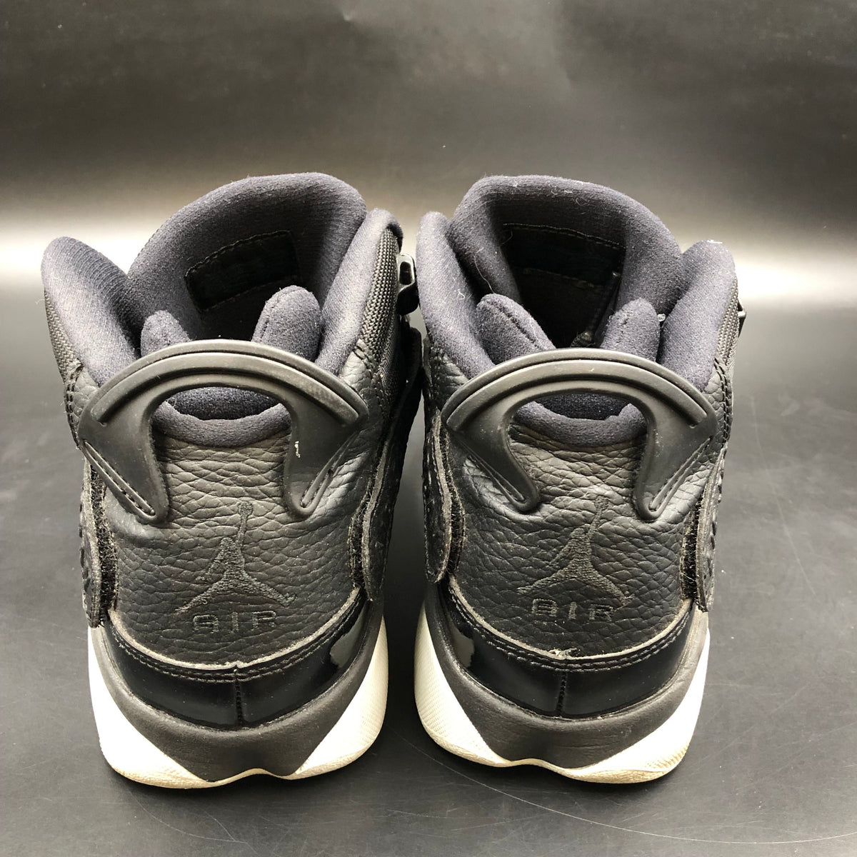 Nike Air Jordan 6 Ring Boy's 'Black & White' Sneakers-Size: 7Y (+COA)