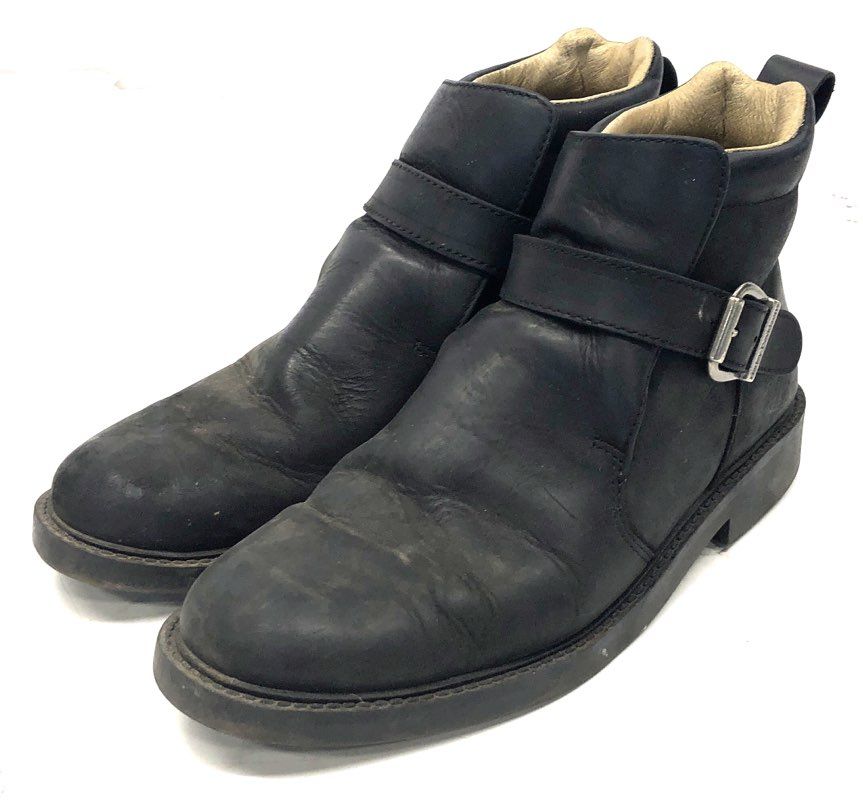 Harley-Davidson Men's Black Leather Ankle Buckle Boots Size 10