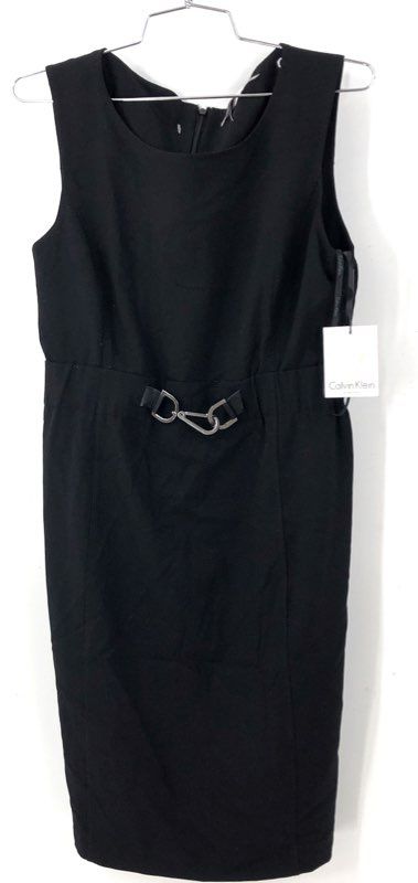 NWT Calvin Klein Women's Black Sheath Dress - Size 6