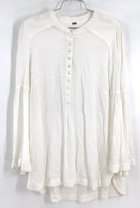 Free People Women's White Tunic Top - Size Large