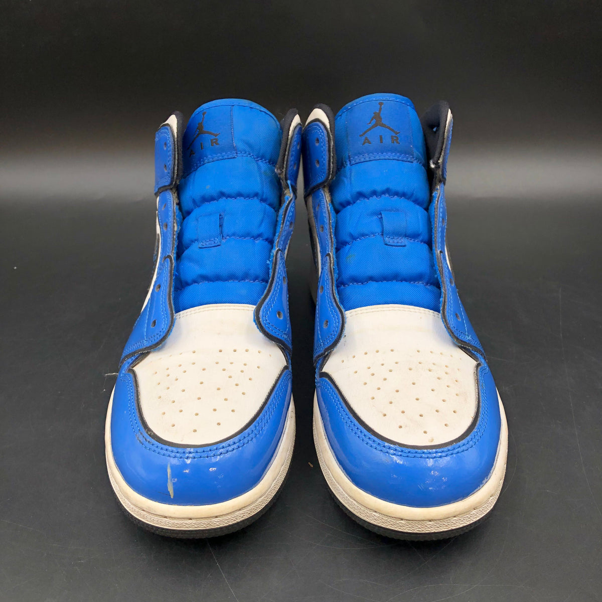 Nike Air Jordan 1 Boy's Retro 'Signal Blue' Sneakers-Size: 7Y (+COA)
