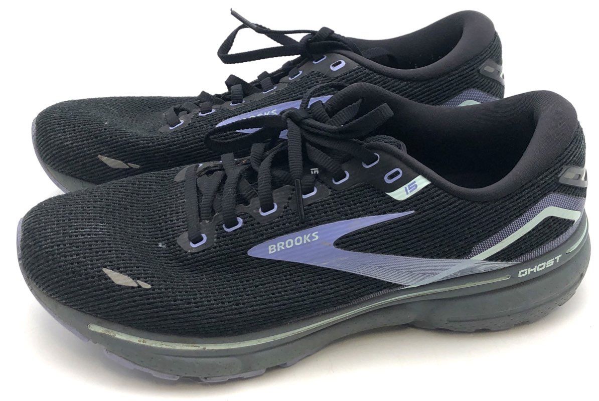 Brooks Ghost 15 Black Purple Women's Running Shoes Size 11