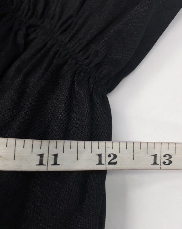 Thirty Three Women's Black Strapless Ruffle Cocktail Sheath Dress Sz M
