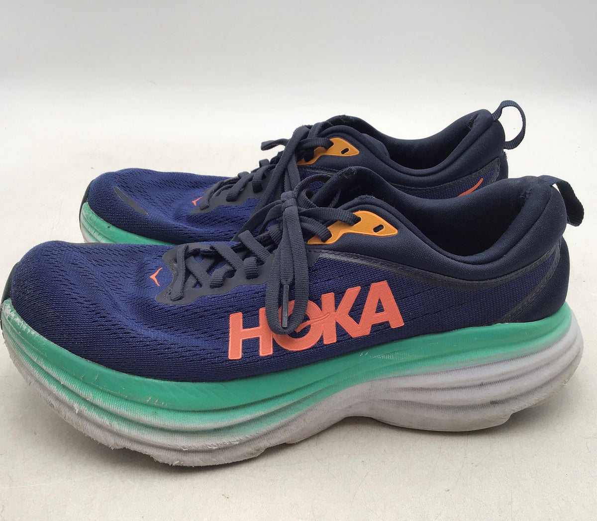 Hoka One One Women&#39;s Bondi 8 1127954 OSBB Blue Athletic Shoes - Size 9B