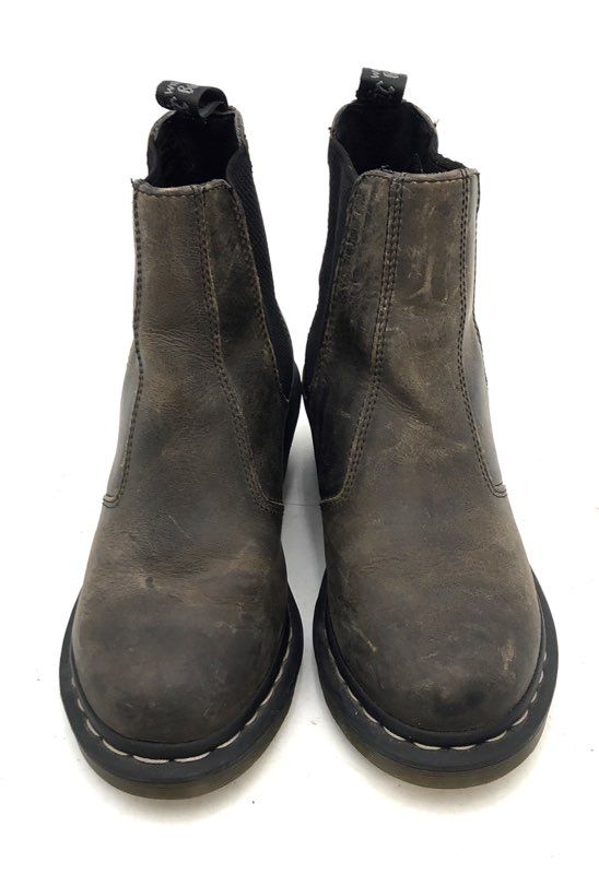 Dr. Martens Cadence Distressed Brown Heeled Chelsea Boots Women's Size 7