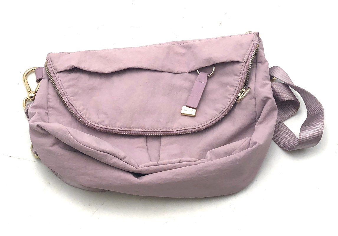 Lululemon Purple All Night Festival Crossbody Bag Gold Hardware