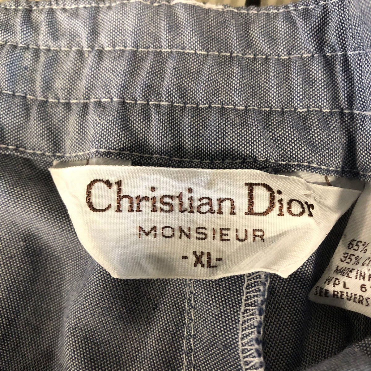 Christian Dior Men's Light Blue 'Leisure' Shorts-Size: XL (+COA)