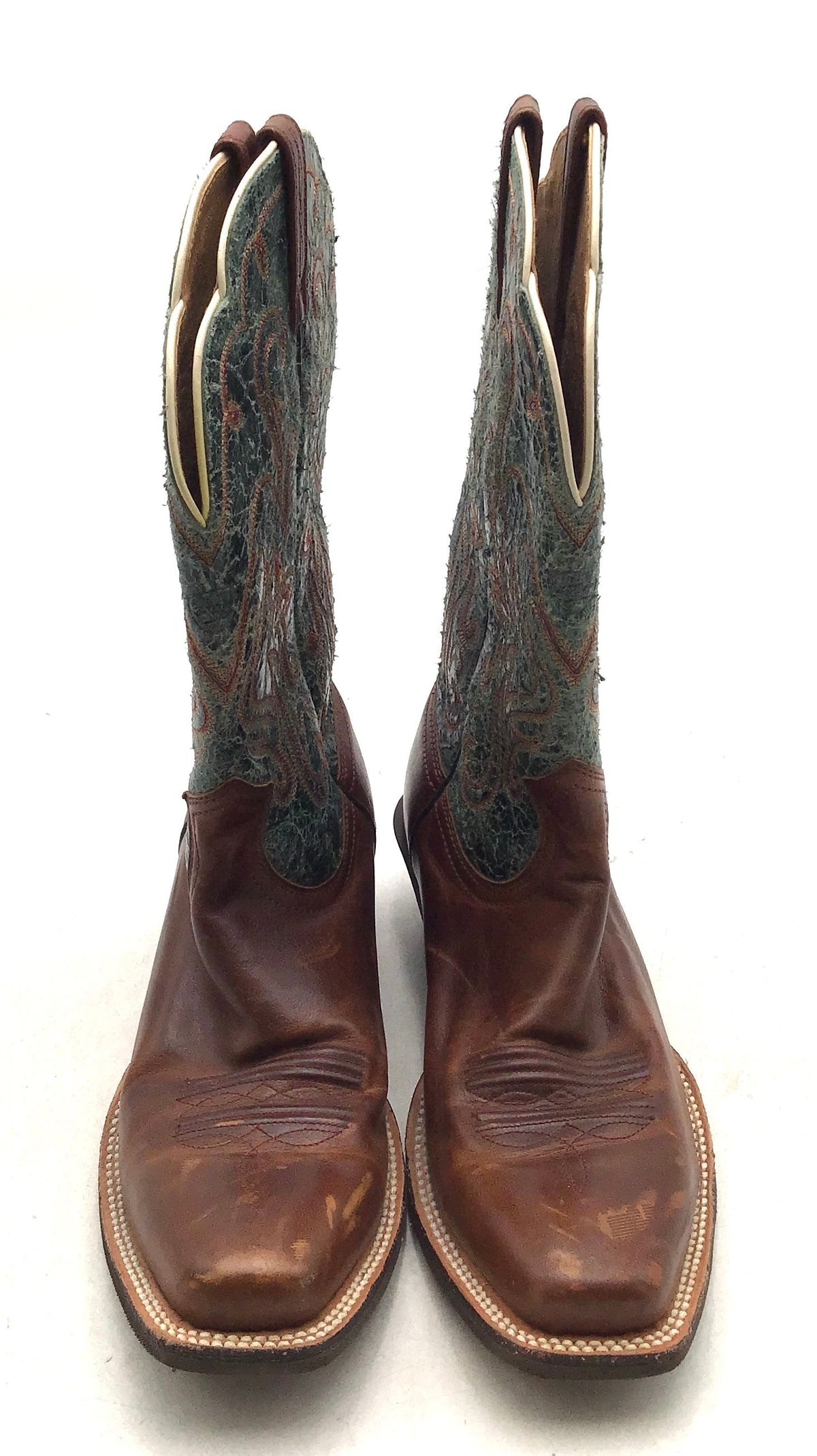 Ariat Women&#39;s Blue Brown Western Boots - Size 8.5C