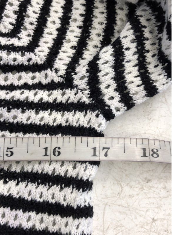 NWT Romeo + Juliet Women's Black White Striped Cotton Sweater - Size M