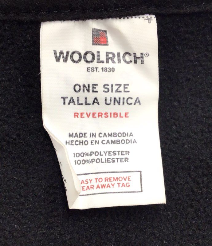 Woolrich Women&#39;s Gray Black Blanket Fleece Poncho Jacket - One Size