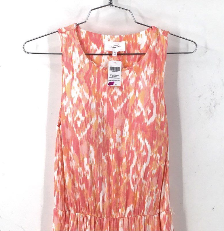 NWT Soma Weekend Women's Pink Ikat Maxi Dress - Size XS