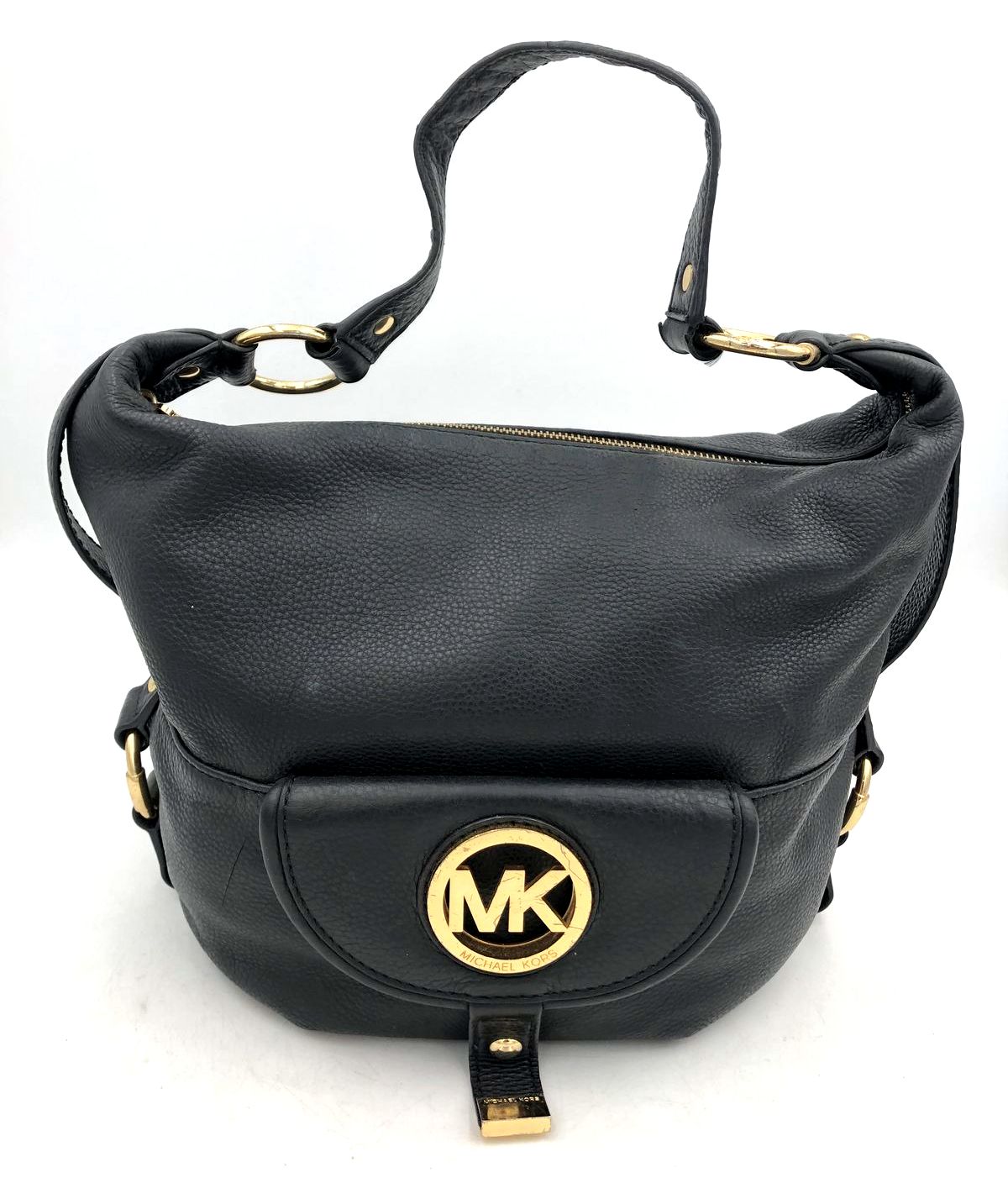 Authentic Michael Kors Women&#39;s Black Luxury Leather Shoulder Bag - COA Included