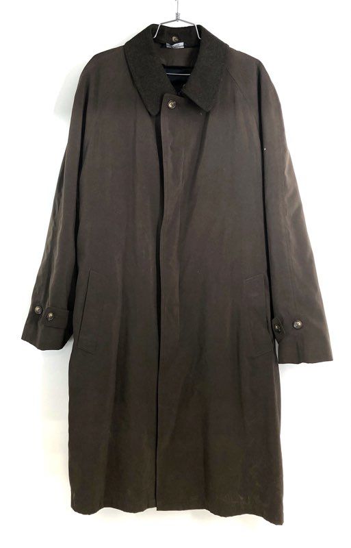 Vintage Y2K Ralph Lauren Men's Brown Belted Trench Coat Overcoat Sz 44R