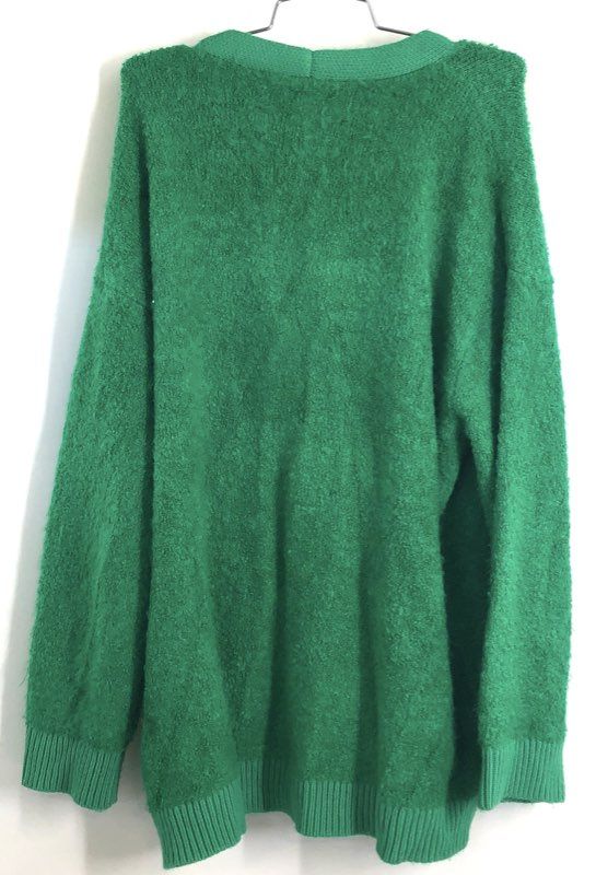 ASOS DESIGN Men's Green Textured Boucle Button Front Cardigan Size M
