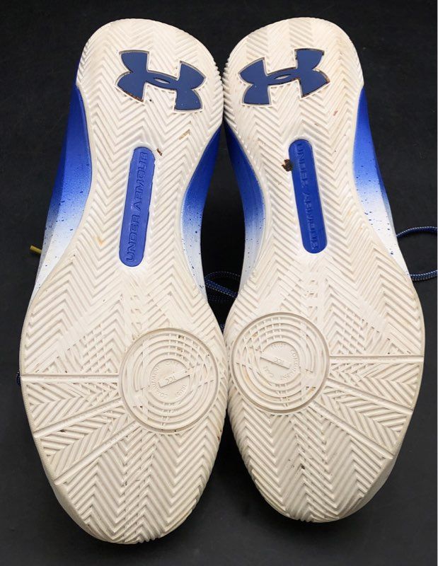 Under Armour Men's Curry 3zero Yellow Blue Athletic Shoes - Size 11.5