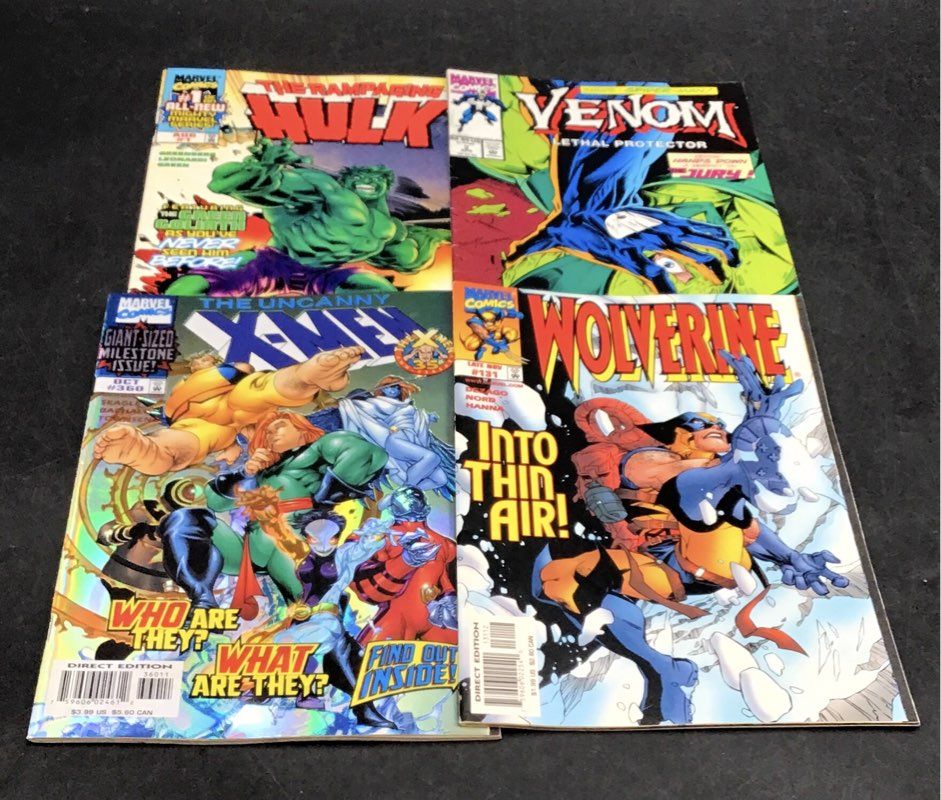 Marvel Comic Book Lot 1980s-1990s Superhero Approximately 25 Comics
