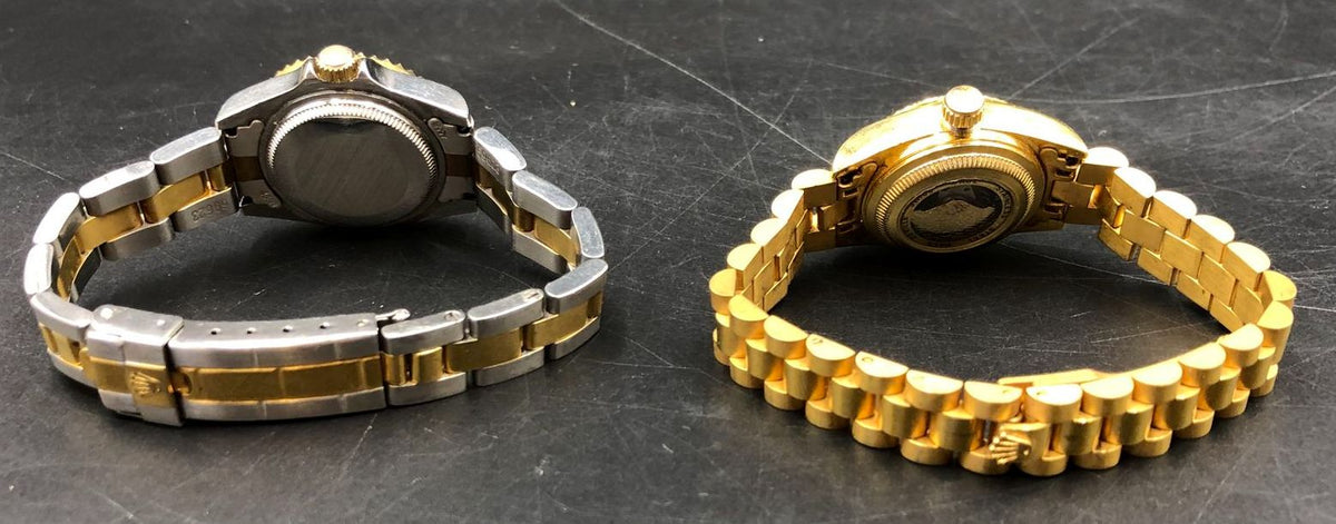 Designer Inspired Assorted Watches Lot of 7: Gold/Silver-Tone Stainless/Leather