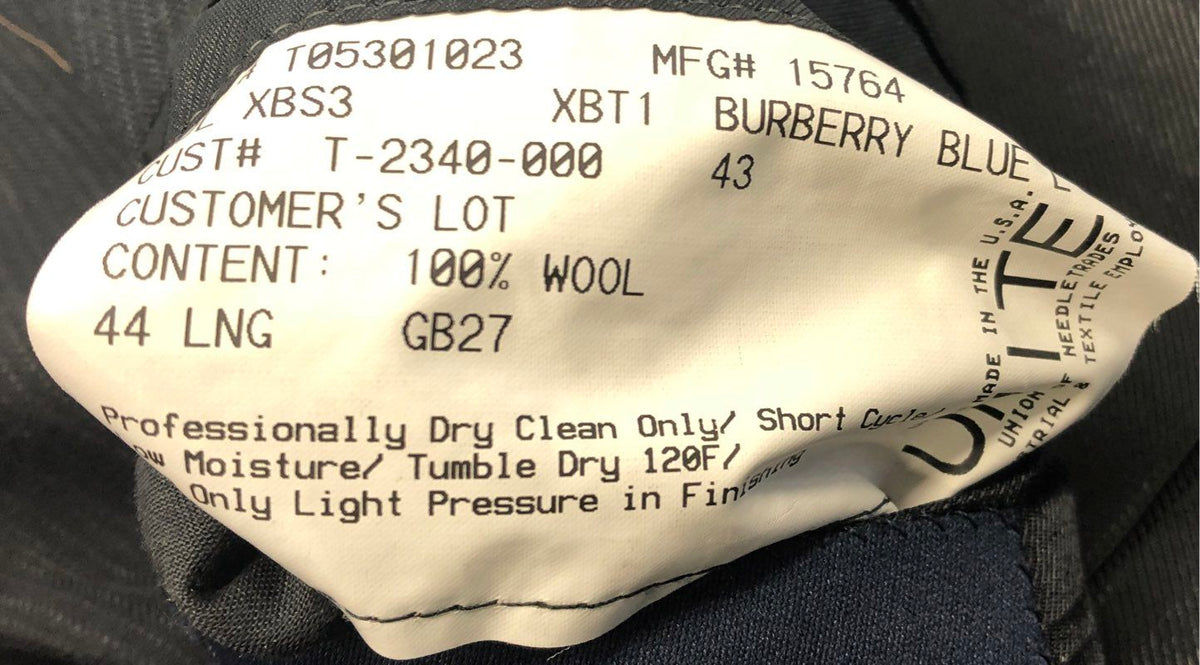 Burberry London Men's Vintage 90s Wool Blazer Black Size 44L