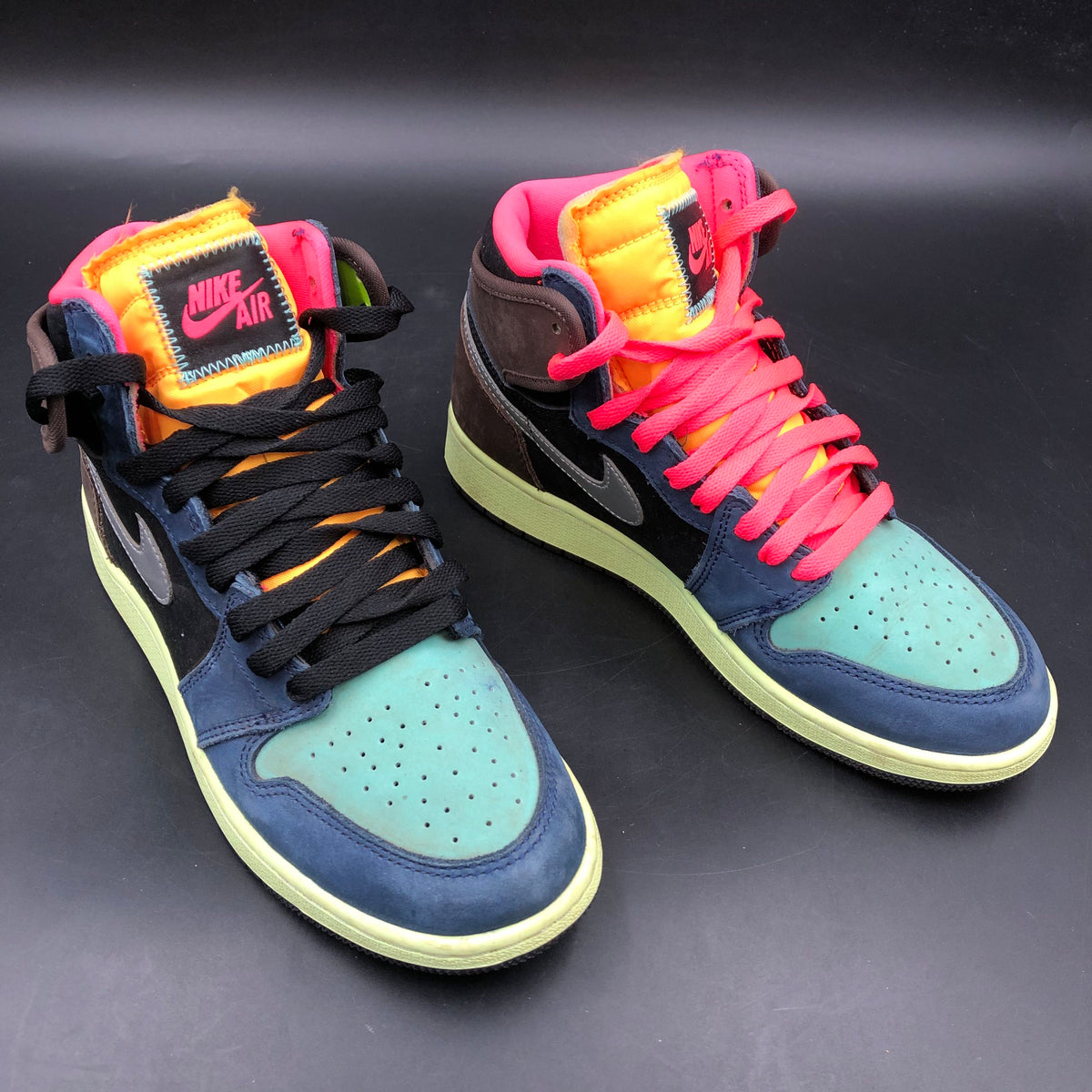 Nike Air Jordan 1 Retro High OG GS Tokyo Bio Hack Sneakers Size 6Y COA
