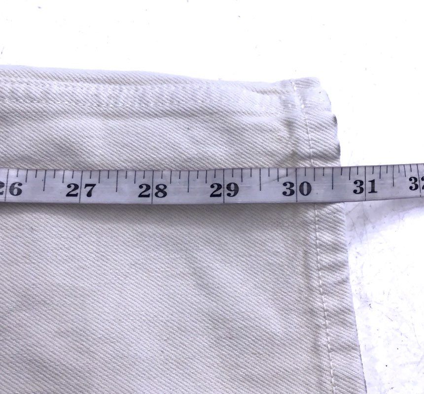 NWT Denim Forum Women's White Cotton Cargo Jeans - Size 29