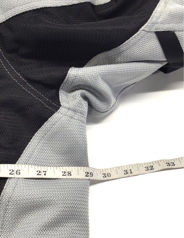 FirstGear Men's Armored Riding Motorcycle Jacket Gray Black Mesh Padded Sz 2XL