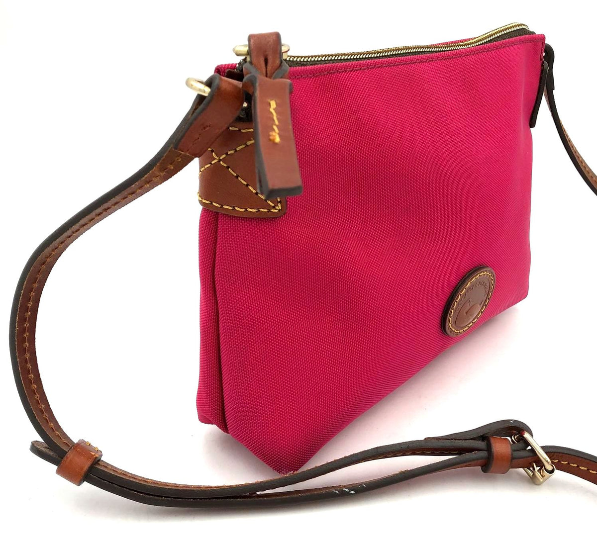 Authentic Dooney &amp; Bourke Women&#39;s Pink Luxury Crossbody Bag - COA Included