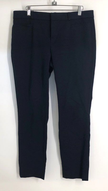 Banana Republic Women's Navy Sloan Stretch Cotton Blend Ankle Pants Sz 8
