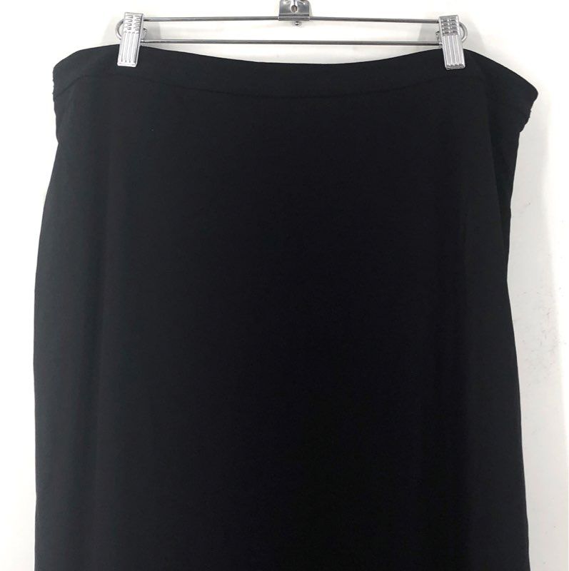 Tahari Women's Career Maxi Straight Skirt Black Size 14 NWT