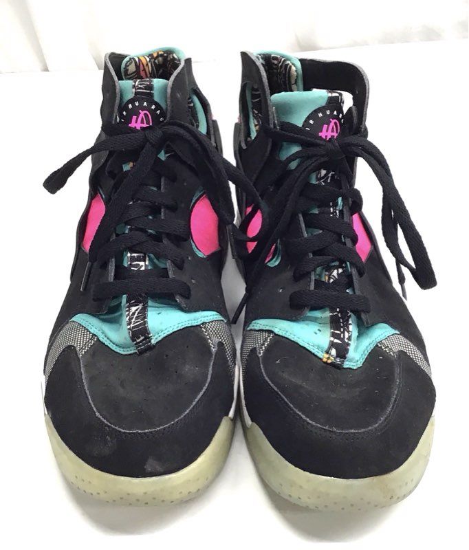 Nike Air Command Force Lions Black Hyper Jade Pink High Top Size 11