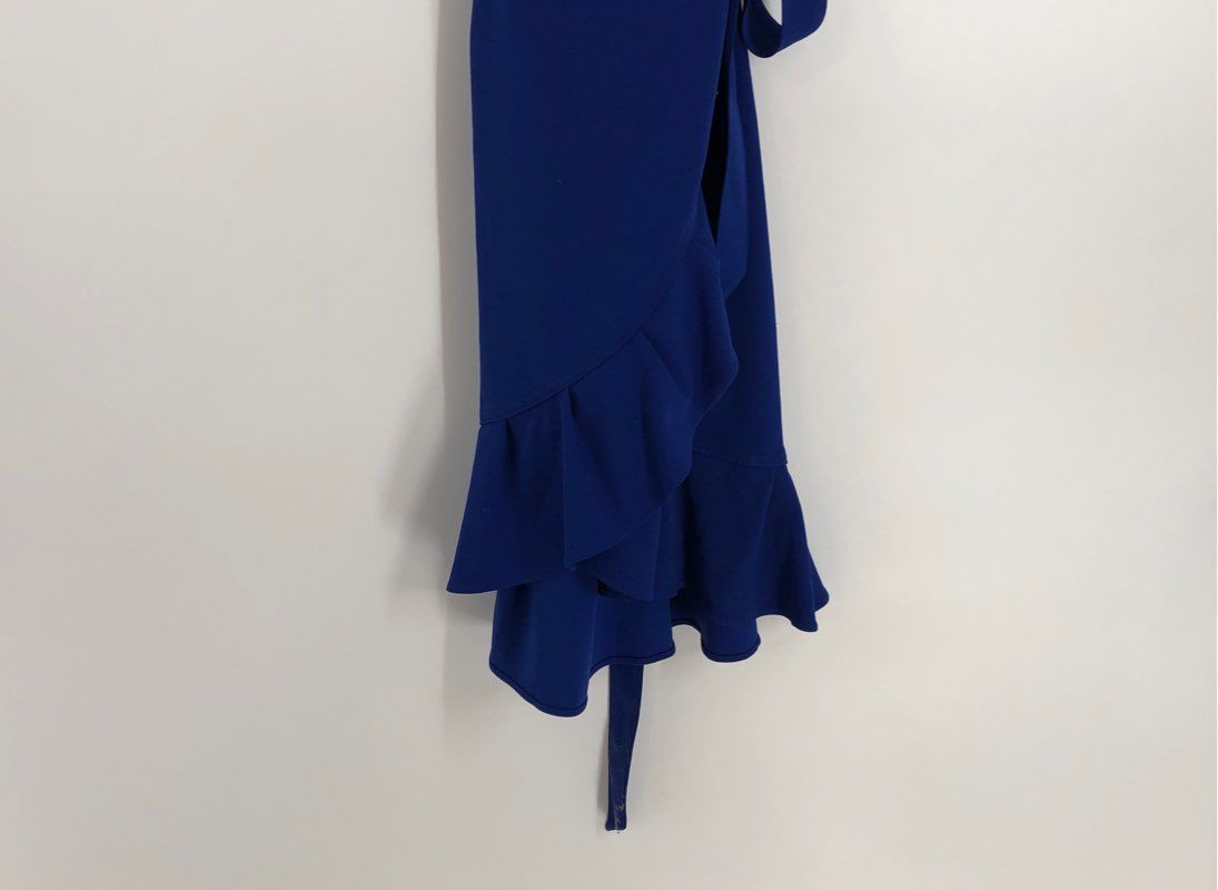 NWT Calvin Klein Women&#39;s Blue Sleeveless Round Neck Maxi Dress - Size 6