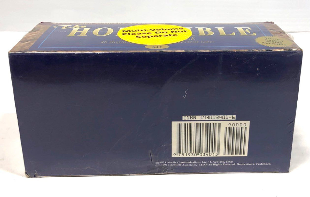 1999 Holy Bible KJV 48 Audio Cassette Tape Box Set Alexander Scourby New Sealed