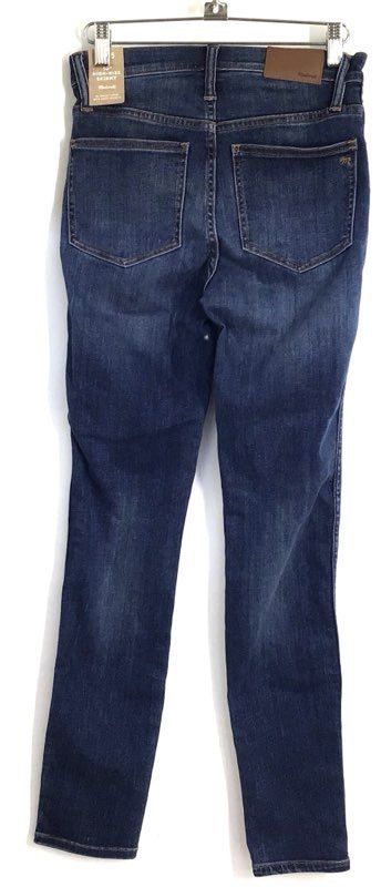 Madewell Women's 10-Inch High-Rise Skinny Jeans Dark Wash Denim Sz 25 NWT