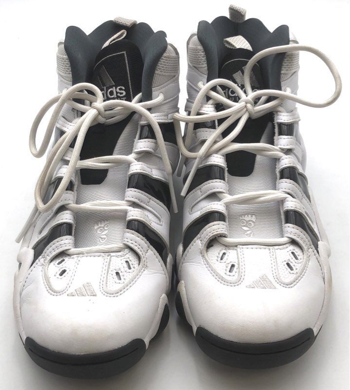 Adidas Crazy 8 White Black Basketball Shoes Men's Size 10.5