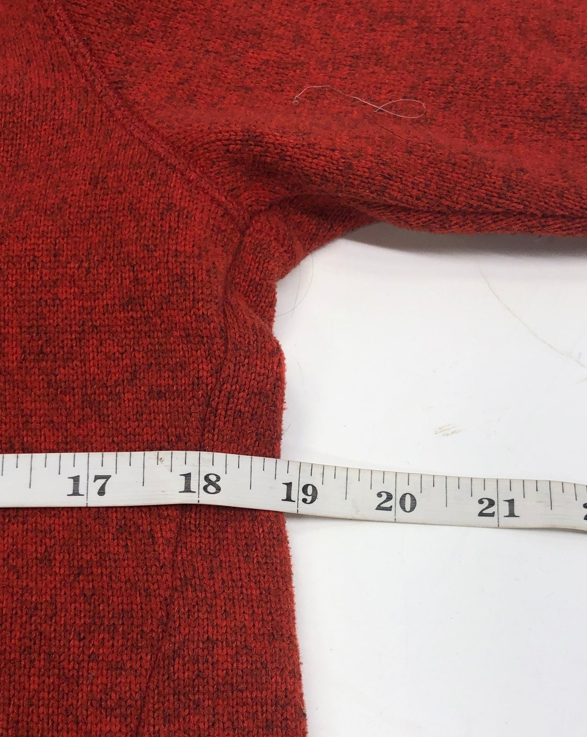 Patagonia Women's Red Heather Better Sweater 1/4 Zip Fleece Pullover Size M