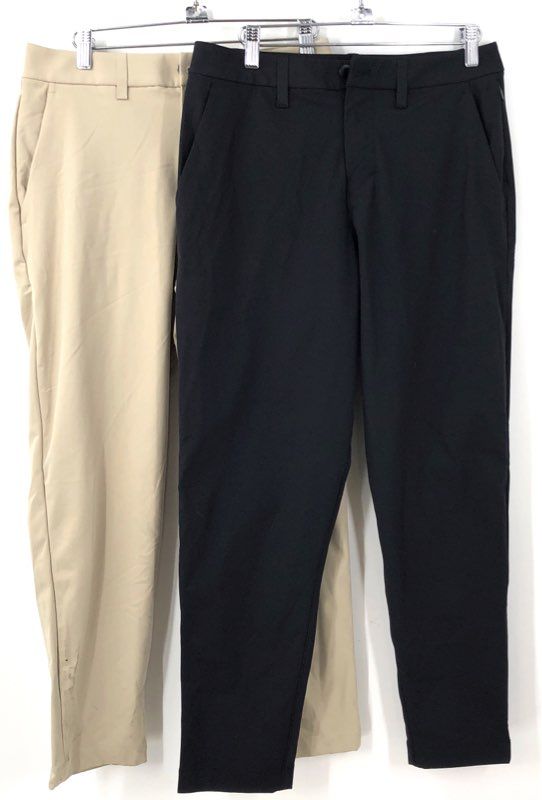 Lululemon Men's Black Beige Chino Pants - Size 28 Lot Of 2