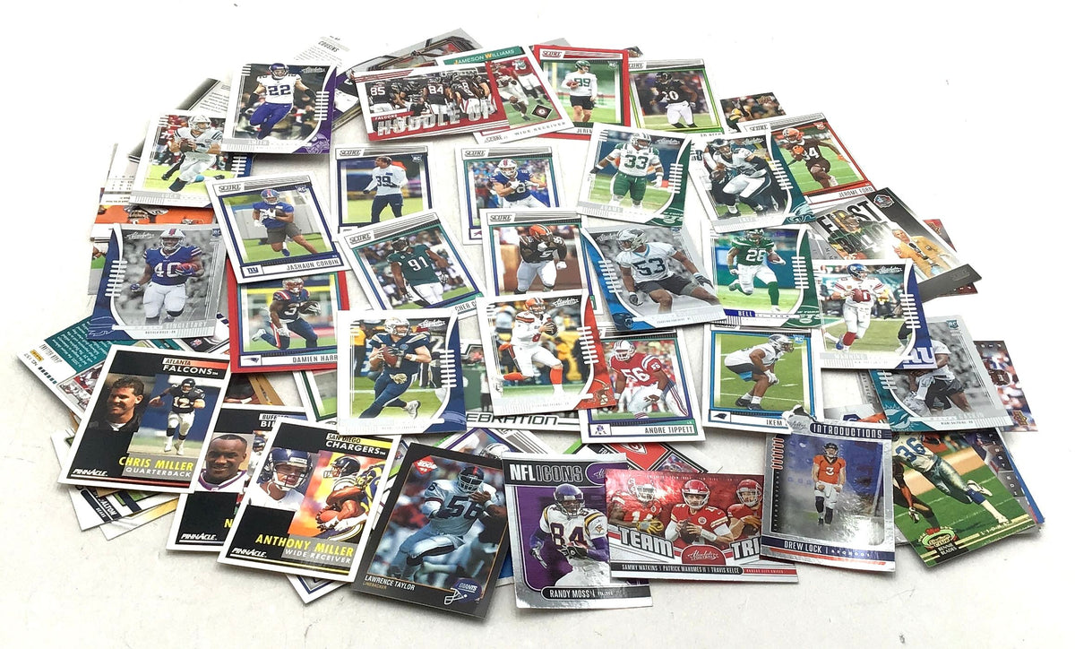 4.5 lbs. Lot of Football NFL &amp; More Cards. Medium Box, Unsorted