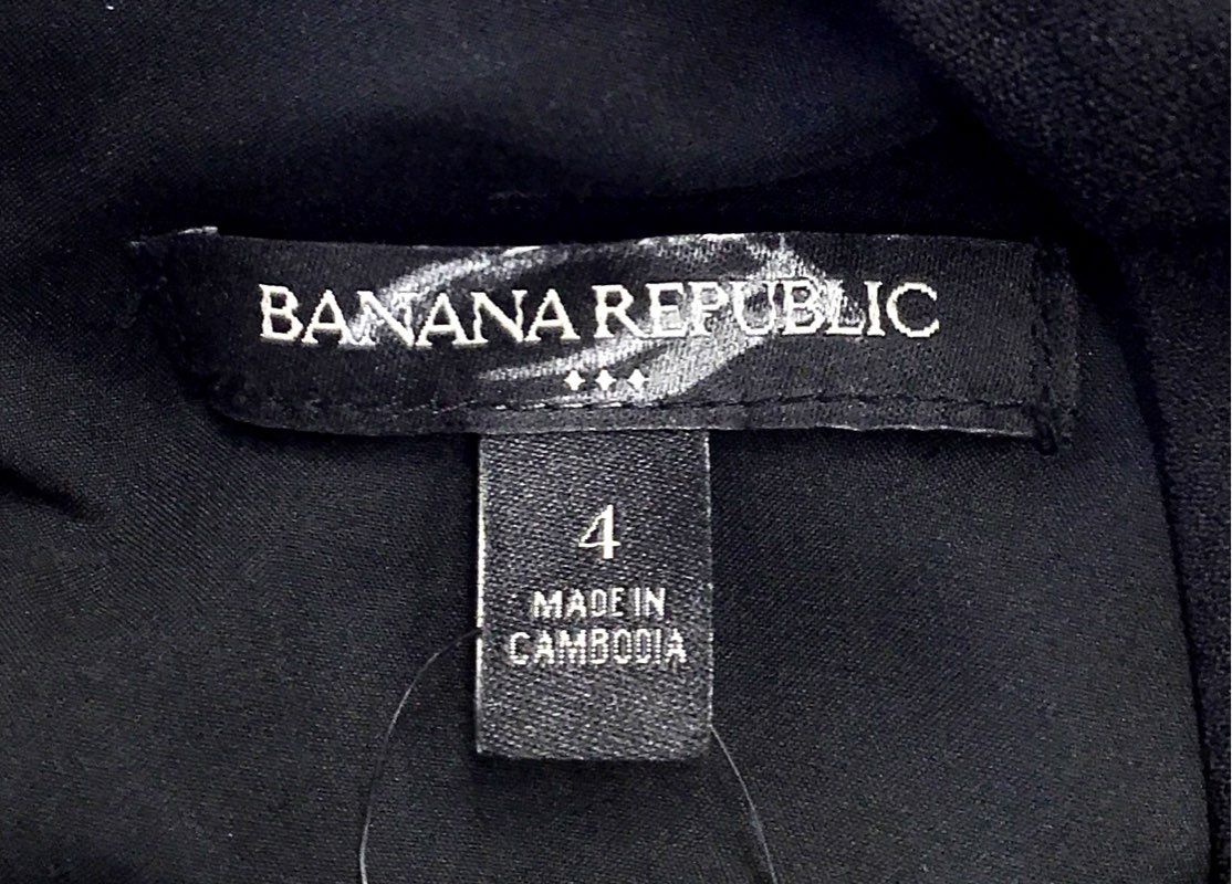 NWT Banana Republic Women's Black Sheath Dress - Size 4