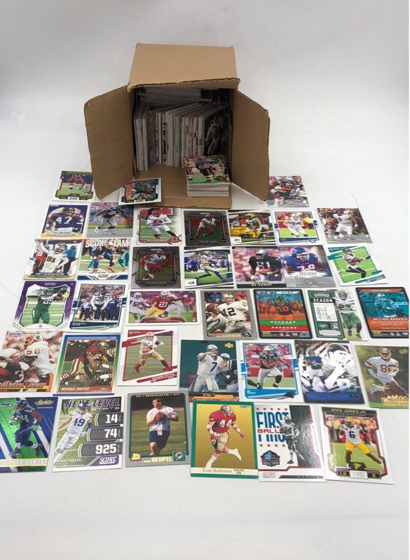 Lot Of Football NFL Cards. Medium Box, Unsorted