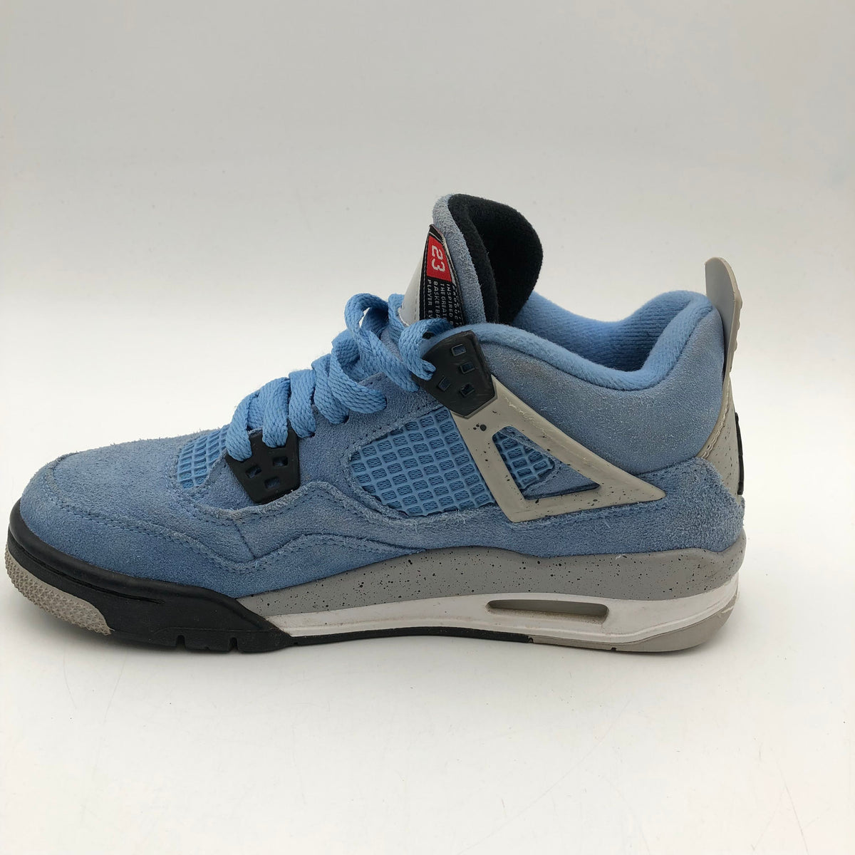 Nike Air Jordan 4 Retro University Blue GS Blue Grey Sneakers Size 6Y COA