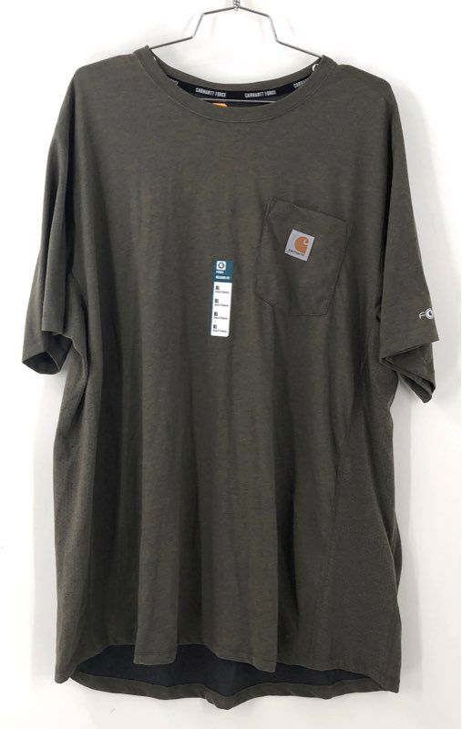 NWT Carhartt Men's Black Green K87-M Cotton T-Shirt - Size XL Lot Of 2