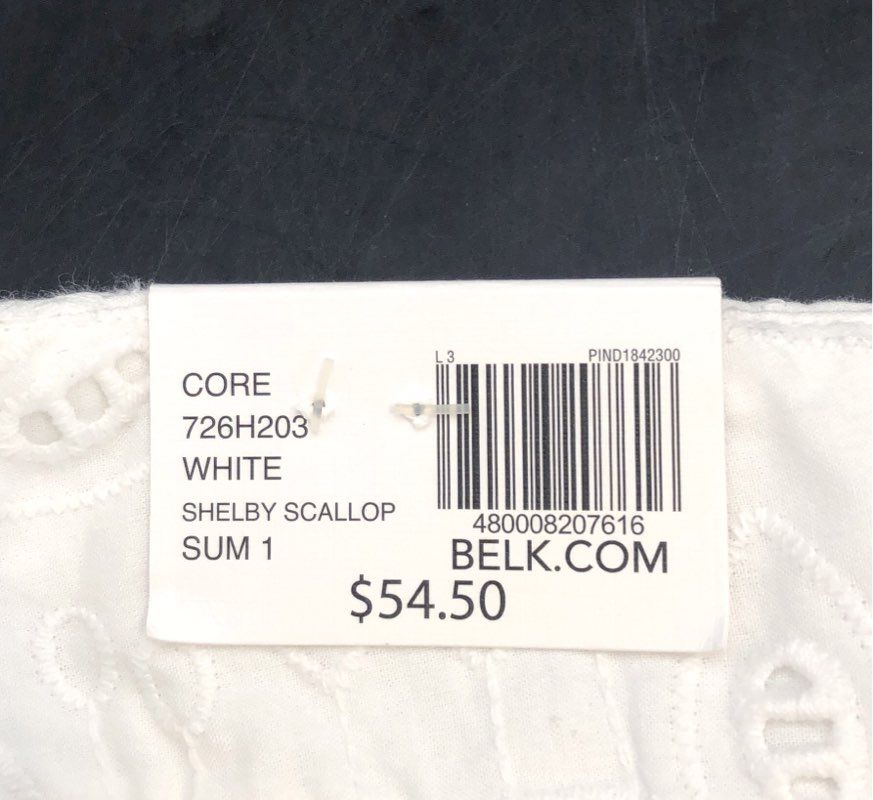 Crown & Ivy Women's White Shelby Scallop Eyelet Floral Cotton Shorts Sz 6 NWT