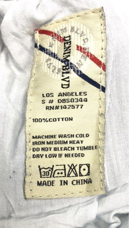 Denim Blvd Women's Blue Distressed Paperbag Waist Denim Shorts Ripped Sz S