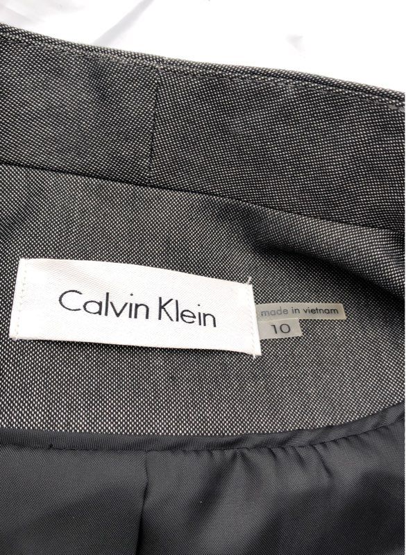 NWT Calvin Klein Women&#39;s Gray Single-Breasted Blazer - Size 10