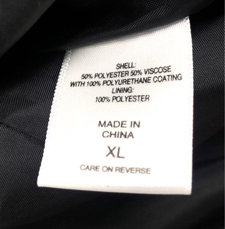 New York & Company Women's Black Quilted Faux Leather Moto Jacket Sz XL