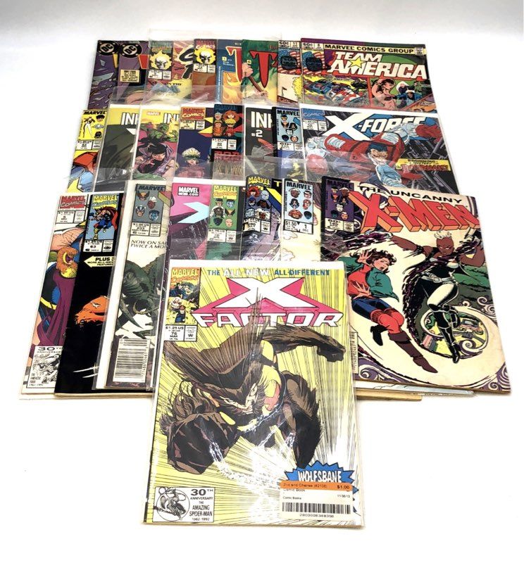 Marvel & DC Comic Book Lot Bronze & Modern Age Superhero