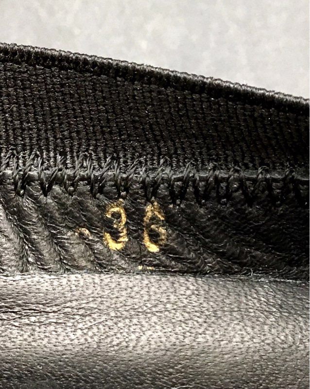 New Vic Matie Women's Silver Black Ballerina Flats - Size 36