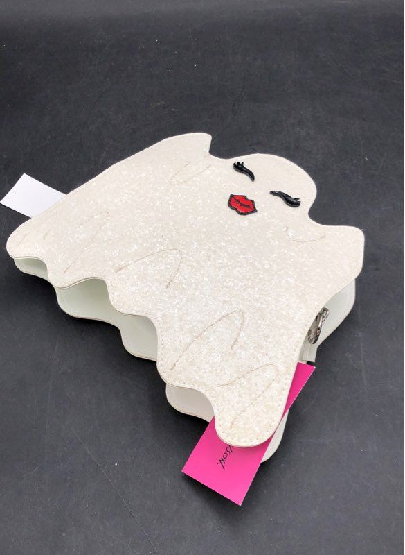 NWT Betsey Johnson White Kitsch Ghost Crossbody Bag