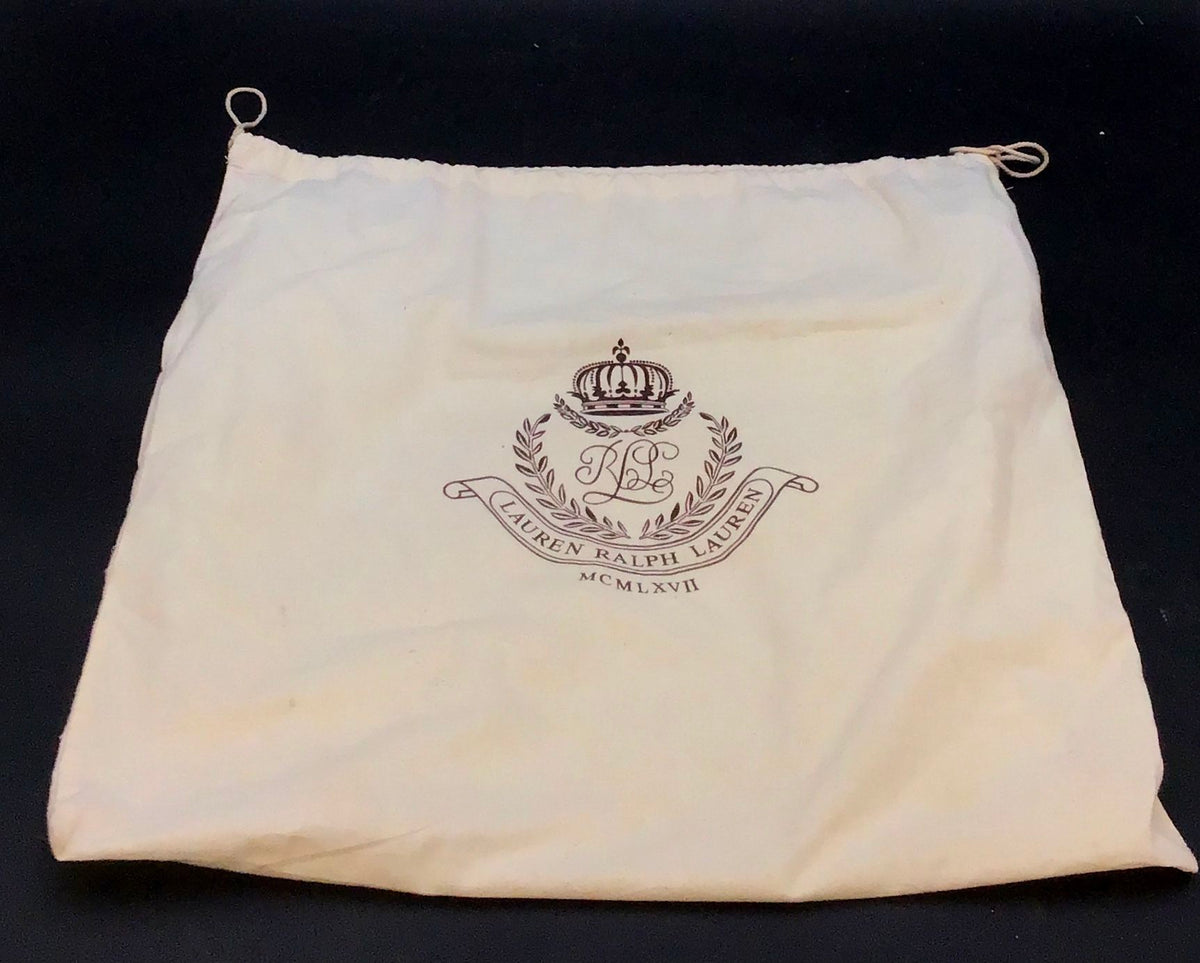 Lauren Ralph Lauren Black Leather Tote Bag