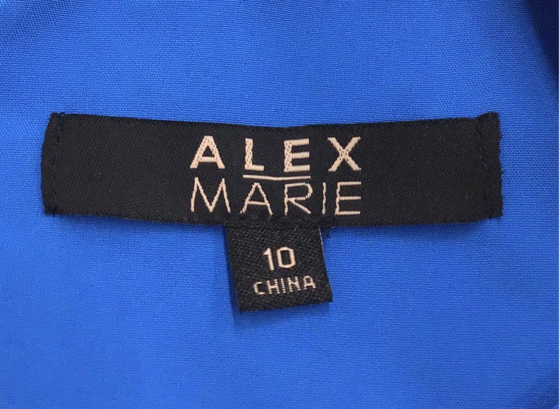 NWT Alex Marie Women's Moon Blue Sheath Dress - Size 10